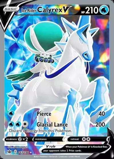 Ice Rider Calyrex V 163/198 Chilling Reign Pokemon card