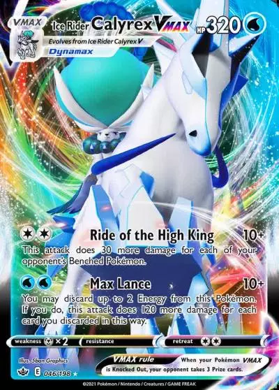 Ice Rider Calyrex VMAX 46/198 Chilling Reign Pokemon card