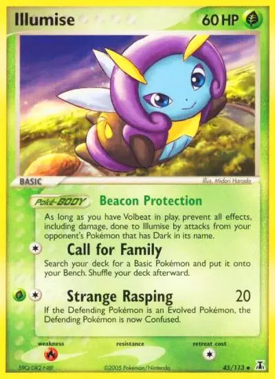 Illumise 45/113 Delta Species Pokemon card