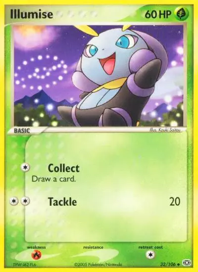 Illumise 32/106 Emerald Pokemon card