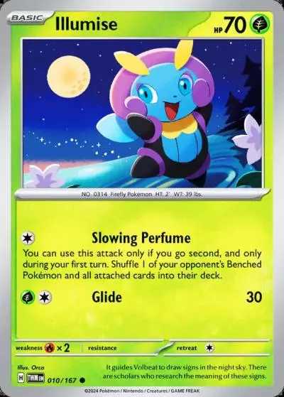 Illumise 10/167 Twilight Masquerade Pokemon card