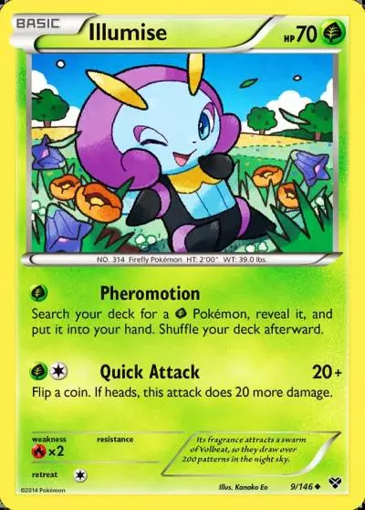 Illumise 9/146 XY Pokemon card