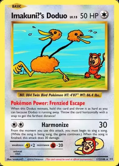 Imakuni?'s Doduo 112/108 Evolutions Pokemon card