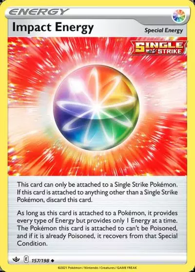 Impact Energy 157/198 Chilling Reign Pokemon card