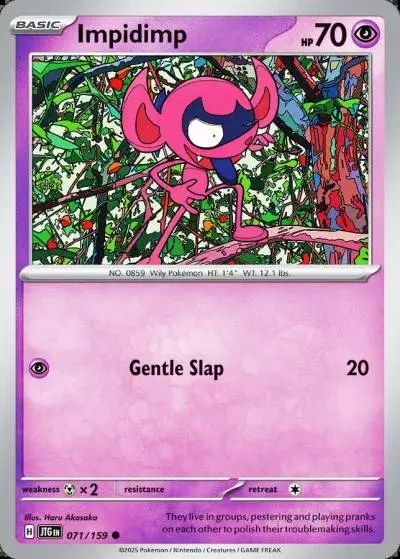 Impidimp 71/159 Journey Together Pokemon card