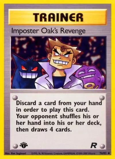 Imposter Oak's Revenge 76/82 Team Rocket Pokemon card