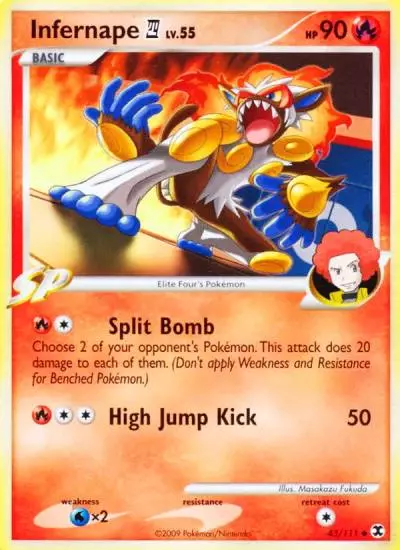 Infernape E4 43/111 Rising Rivals Pokemon card