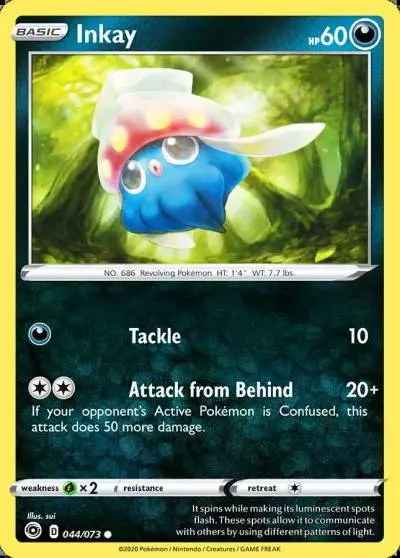 Inkay 44/73 Champion's Path Pokemon card
