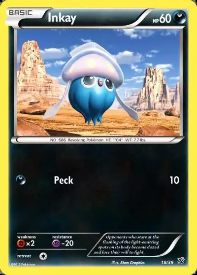 Inkay 18/39 Kalos Starter Set Pokemon card