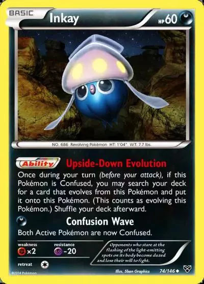 Inkay 74/146 XY Pokemon card