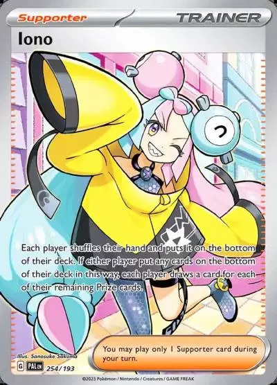 Iono 254/193 Paldea Evolved Pokemon card