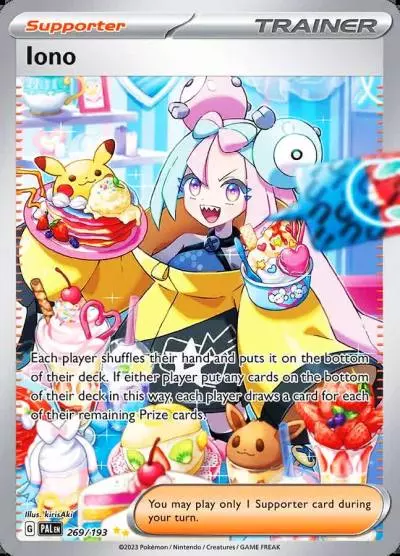 Iono 269/193 Paldea Evolved Pokemon card