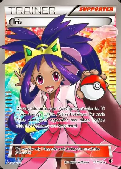 Iris 101/101 Plasma Blast Pokemon card