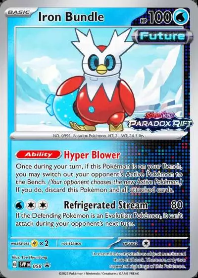 Iron Bundle 58/165 Scarlet & Violet Black Star Promos Pokemon card