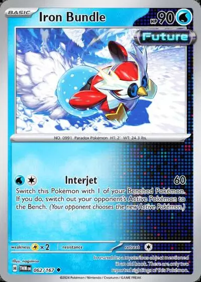 Iron Bundle 62/167 Twilight Masquerade Pokemon card