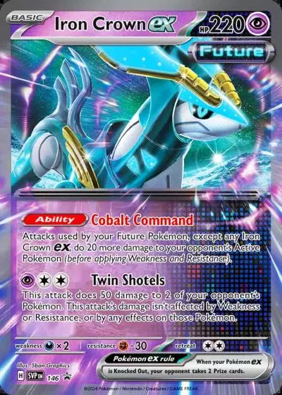 Iron Crown ex 146/165 Scarlet & Violet Black Star Promos Pokemon card