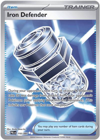 Iron Defender 110/84 Pitch Black Pokemon card