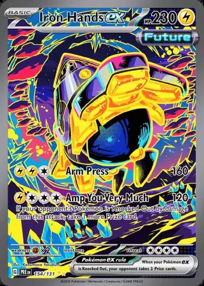 Iron Hands ex 154/131 Prismatic Evolutions Pokemon card