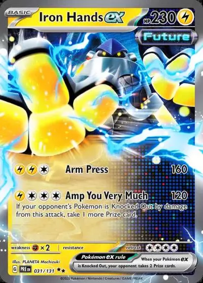 Iron Hands ex 31/131 Prismatic Evolutions Pokemon card
