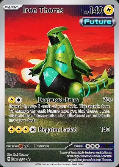 Iron Thorns 98/165 Scarlet & Violet Black Star Promos Pokemon card