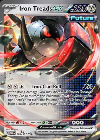 Iron Treads ex 66/91 Paldean Fates Pokemon card