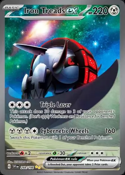 Iron Treads ex 248/198 Scarlet & Violet Pokemon card