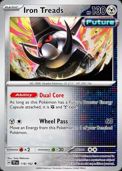 Iron Treads 118/162 Temporal Forces Pokemon card