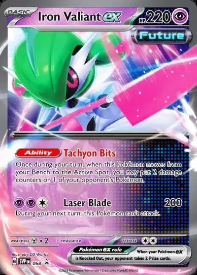 Iron Valiant ex 68/165 Scarlet & Violet Black Star Promos Pokemon card