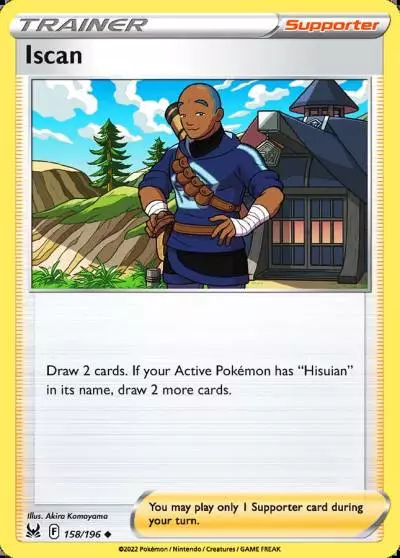 Iscan 158/196 Lost Origin Pokemon card