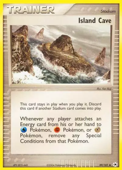 Island Cave 89/101 Hidden Legends Pokemon card