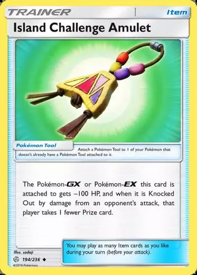 Island Challenge Amulet 194/236 Cosmic Eclipse Pokemon card