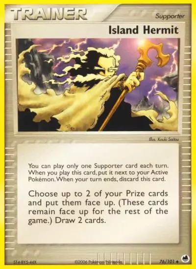 Island Hermit 76/101 Dragon Frontiers Pokemon card