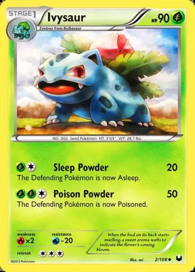 Ivysaur 2/108 Dark Explorers Pokemon card