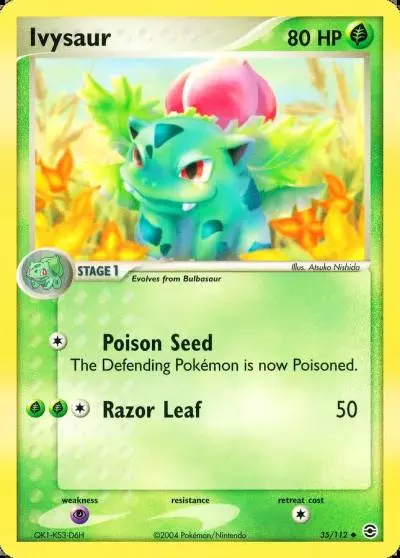 Ivysaur 35/112 FireRed & LeafGreen Pokemon card