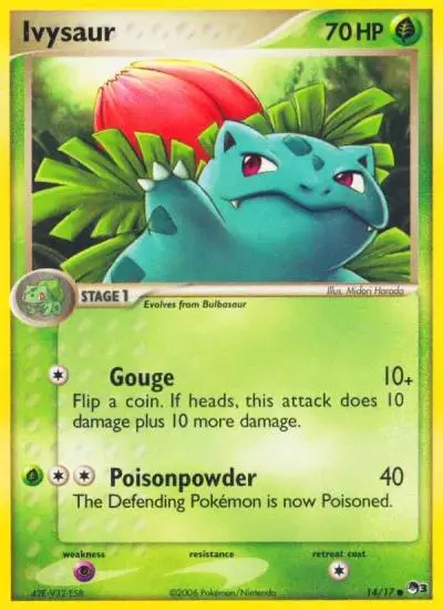 Ivysaur 14/17 POP Series 3 Pokemon card