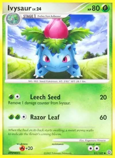 Ivysaur 51/132 Secret Wonders Pokemon card