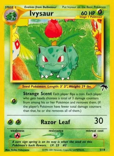 Ivysaur 5/18 Southern Islands Pokemon card