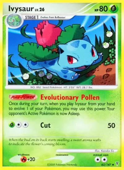 Ivysaur 62/147 Supreme Victors Pokemon card