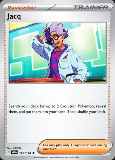 Jacq 175/198 Scarlet & Violet Pokemon card