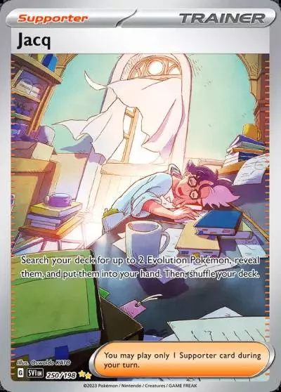 Jacq 250/198 Scarlet & Violet Pokemon card