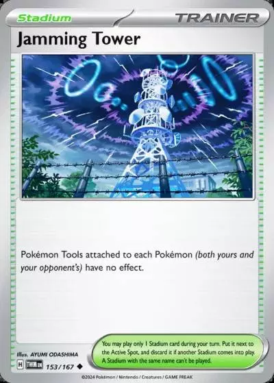 Jamming Tower 153/167 Twilight Masquerade Pokemon card