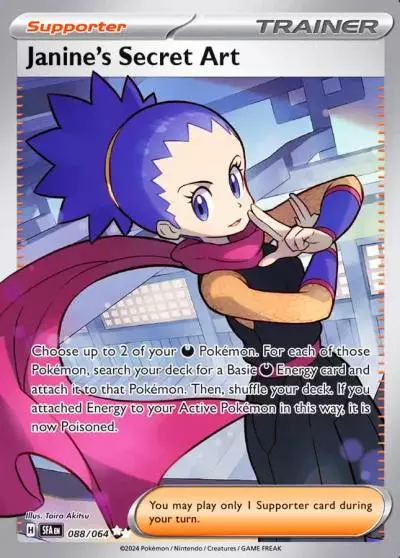 Janine's Secret Art 88/64 Shrouded Fable Pokemon card