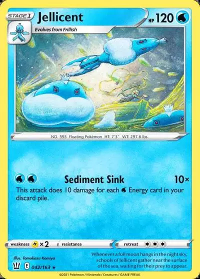 Jellicent 42/163 Battle Styles Pokemon card