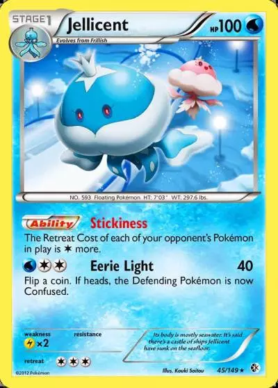 Jellicent 45/149 Boundaries Crossed Pokemon card
