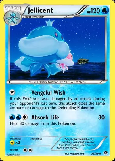 Jellicent 35/99 Next Destinies Pokemon card