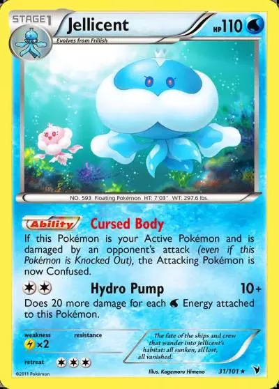 Jellicent 31/101 Noble Victories Pokemon card