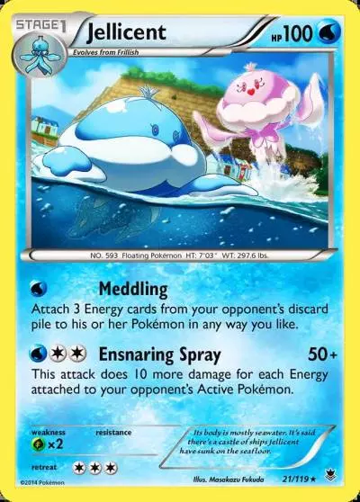 Jellicent 21/119 Phantom Forces Pokemon card