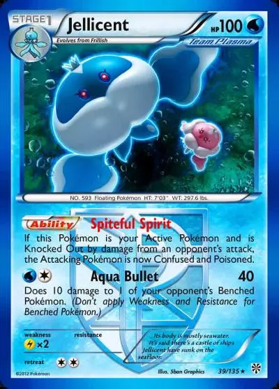 Jellicent 39/135 Plasma Storm Pokemon card