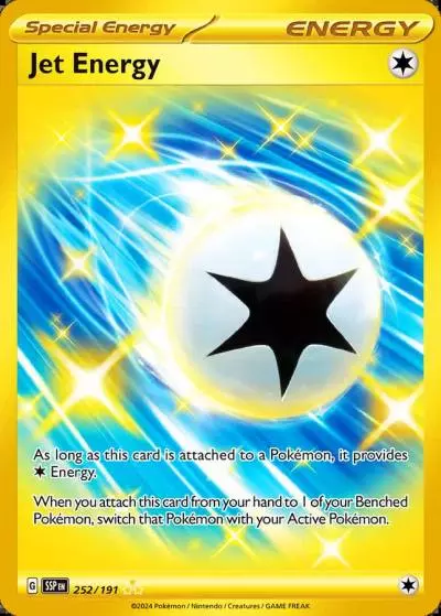 Jet Energy 252/191 Surging Sparks Pokemon card