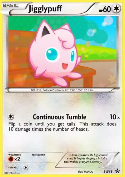 Jigglypuff BW65/101 BW Black Star Promos Pokemon card